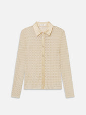 The Bubble Stitch Shirt -- Cream