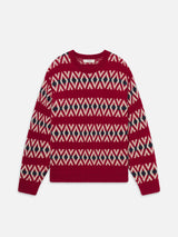 The Oversized Sweater -- Currant Fairisle