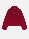 The Half Zip Marled Sweater -- Paprika