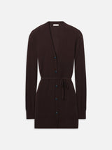 The Tie Waist Cardigan -- Chestnut