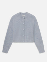 The Lightweight Fleck Cardi -- Light Blue