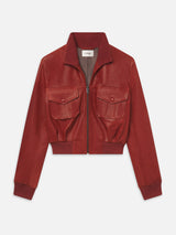 The Leather Ace Jacket -- Paprika
