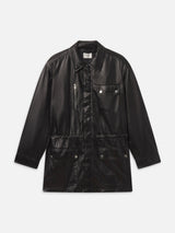 The Paper Leather Safari Jacket -- Black