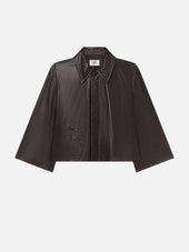 The Paper Leather Swing Jacket -- Chestnut