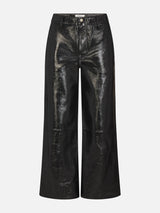 The Patent Leather Swing Trouser -- Black