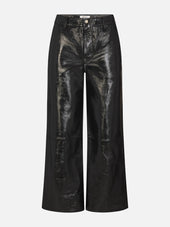 The Patent Leather Swing Trouser -- Black