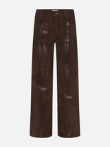 The Suede Gray -- Glossy Leopard