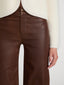 THE LEATHER SLIM PALAZZO CEDAR