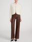 THE LEATHER SLIM PALAZZO CEDAR