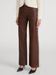 THE LEATHER SLIM PALAZZO CEDAR
