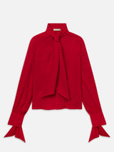 The Nouvelle Blouse -- Lipstick Polka Dot
