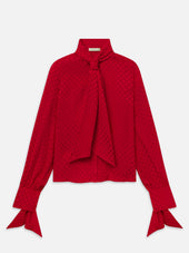 The Nouvelle Blouse -- Lipstick Polka Dot
