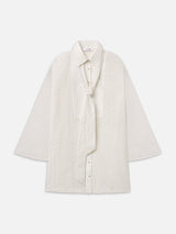 The Eyelet Tuxedo Dress -- White