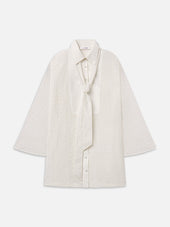 The Eyelet Tuxedo Dress -- White