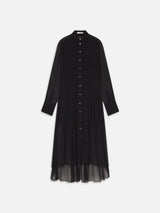 The Whisper Pleat Dress -- Black