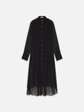 The Whisper Pleat Dress -- Black