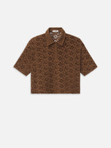 The Downing Eyelet Polo -- Moss