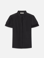 The Silk Arcadia Top -- Black