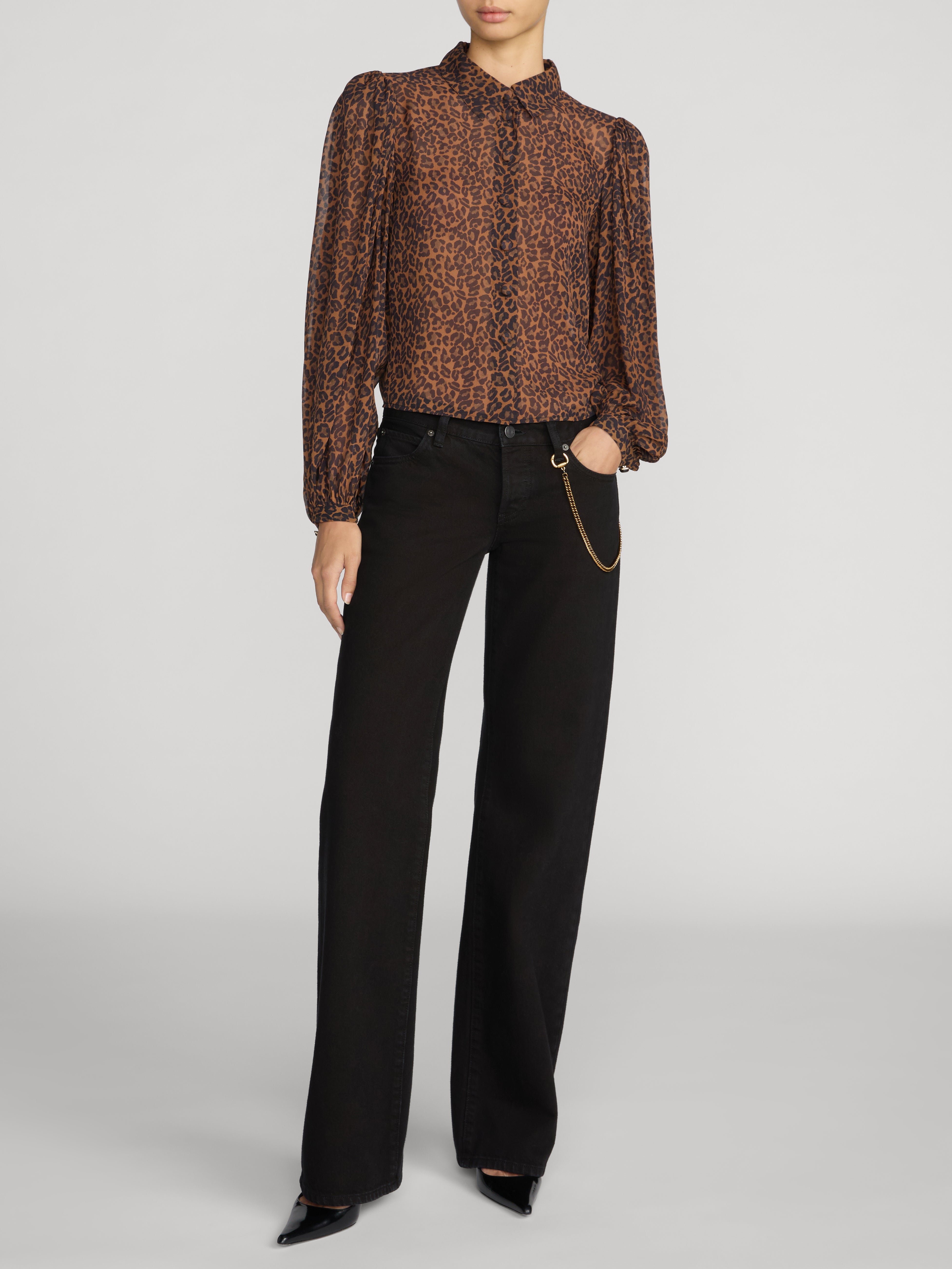 トップス FOLL 2026ss dry silk summer couchin The Silk Prairie Shirt -- Light Leopard Multi