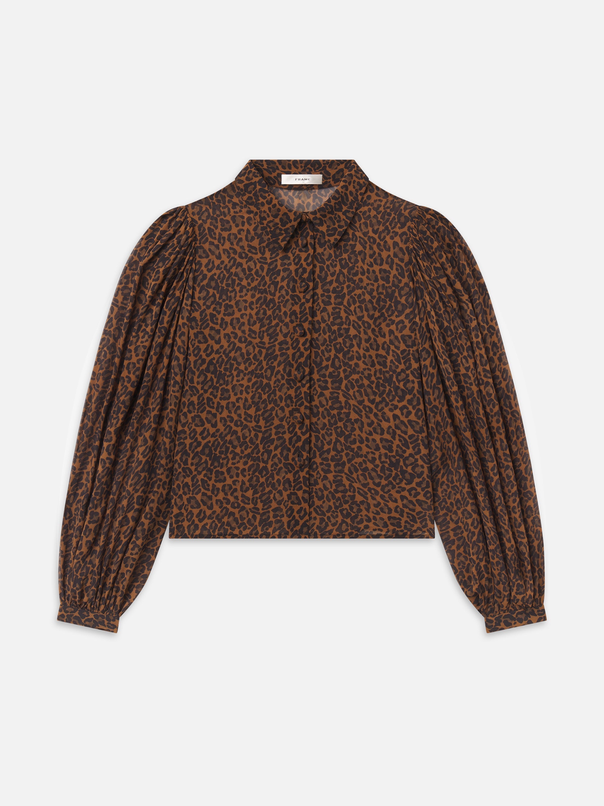 The Silk Prairie Shirt -- Light Leopard Multi