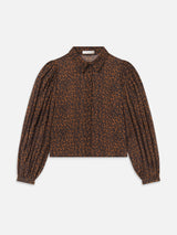 The Silk Prairie Shirt -- Light Leopard Multi