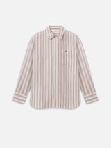 The Tennis Boy Shirt -- Garnet Multi Stripe