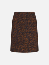 The Silk Siren Skirt -- Dark Leopard Multi