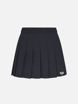 The Tennis Pleated Skirt -- Navy Multi