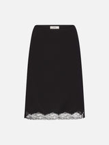 The Chandelier Midi Skirt -- Black
