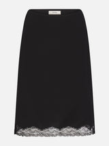 The Chandelier Midi Skirt -- Black