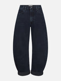 jeans front cuffed hem detail image