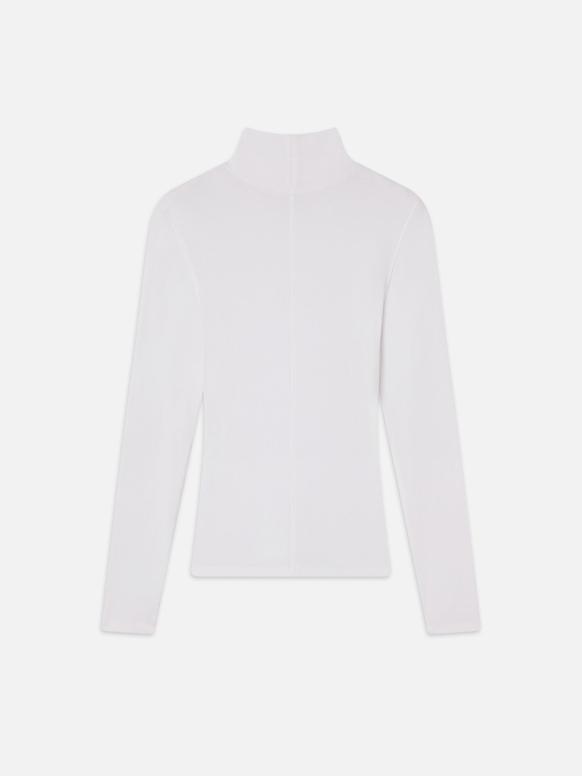 RIB TURTLENECK WHITE