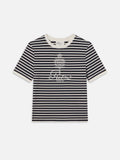 Ritz Striped Baby Tee -- Navy Multi