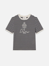 Ritz Striped Baby Tee -- Navy Multi