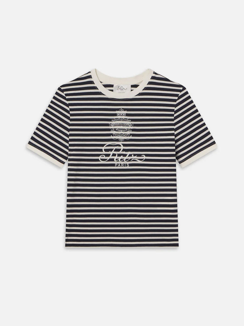 Ritz Striped Baby Tee -- Navy Multi