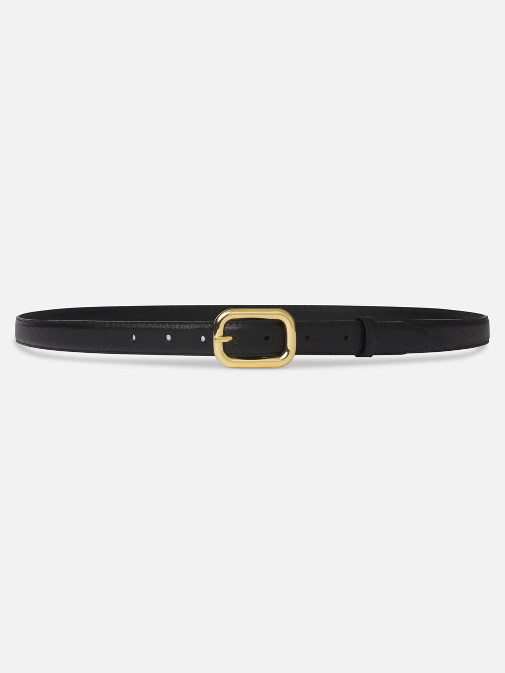 The Rounded Buckle Belt -- Black
