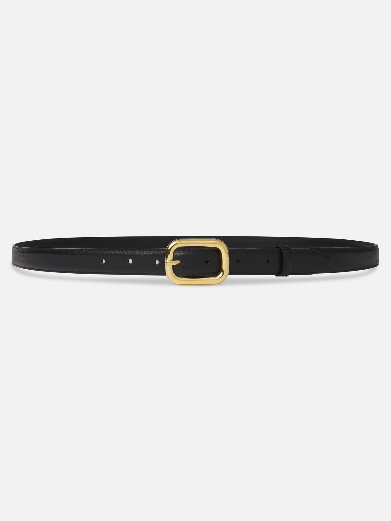The Rounded Buckle Belt -- Black