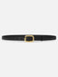 The Rounded Buckle Belt -- Black