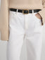 The Rounded Buckle Belt -- Black