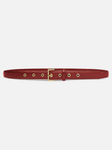 The Eyelet Belt -- Cabernet
