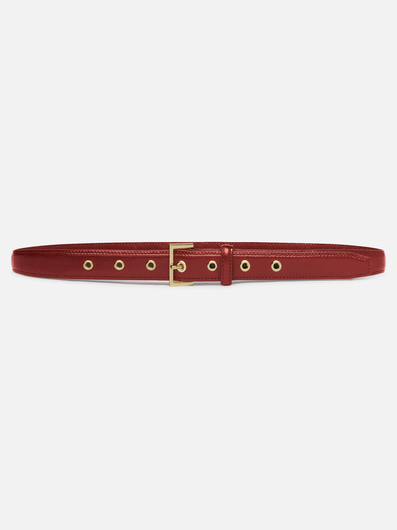 The Eyelet Belt -- Cabernet