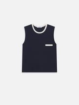 The Pique Pocket Tank -- Navy Multi
