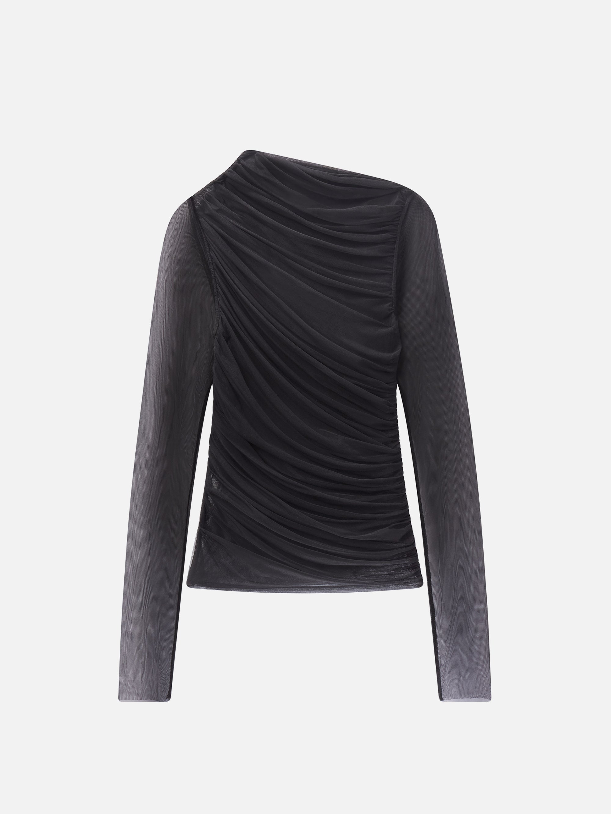 THE DRAPED TOP BLACK