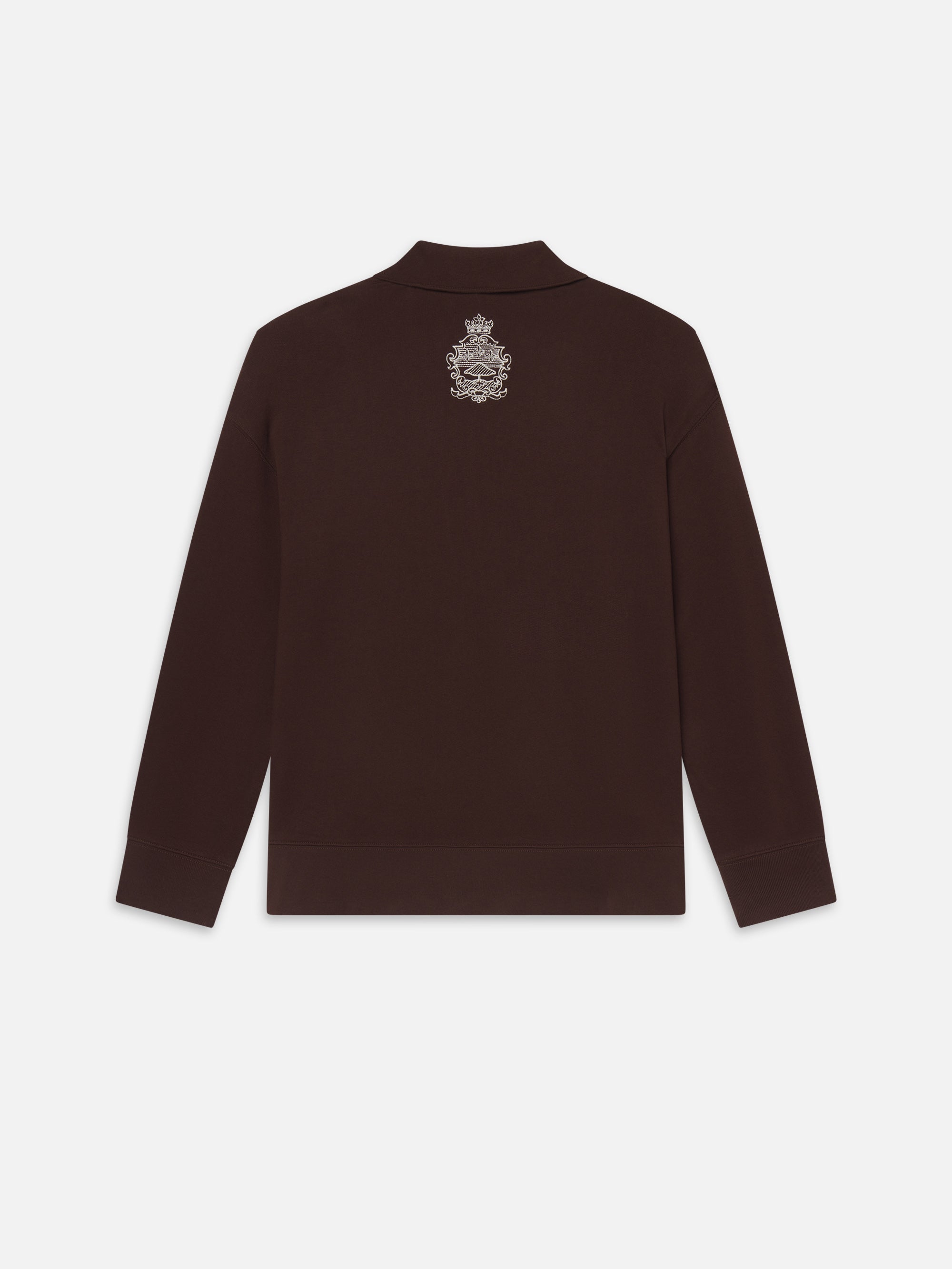 RITZ HALF ZIP POLO CHOCOLATE BROWN