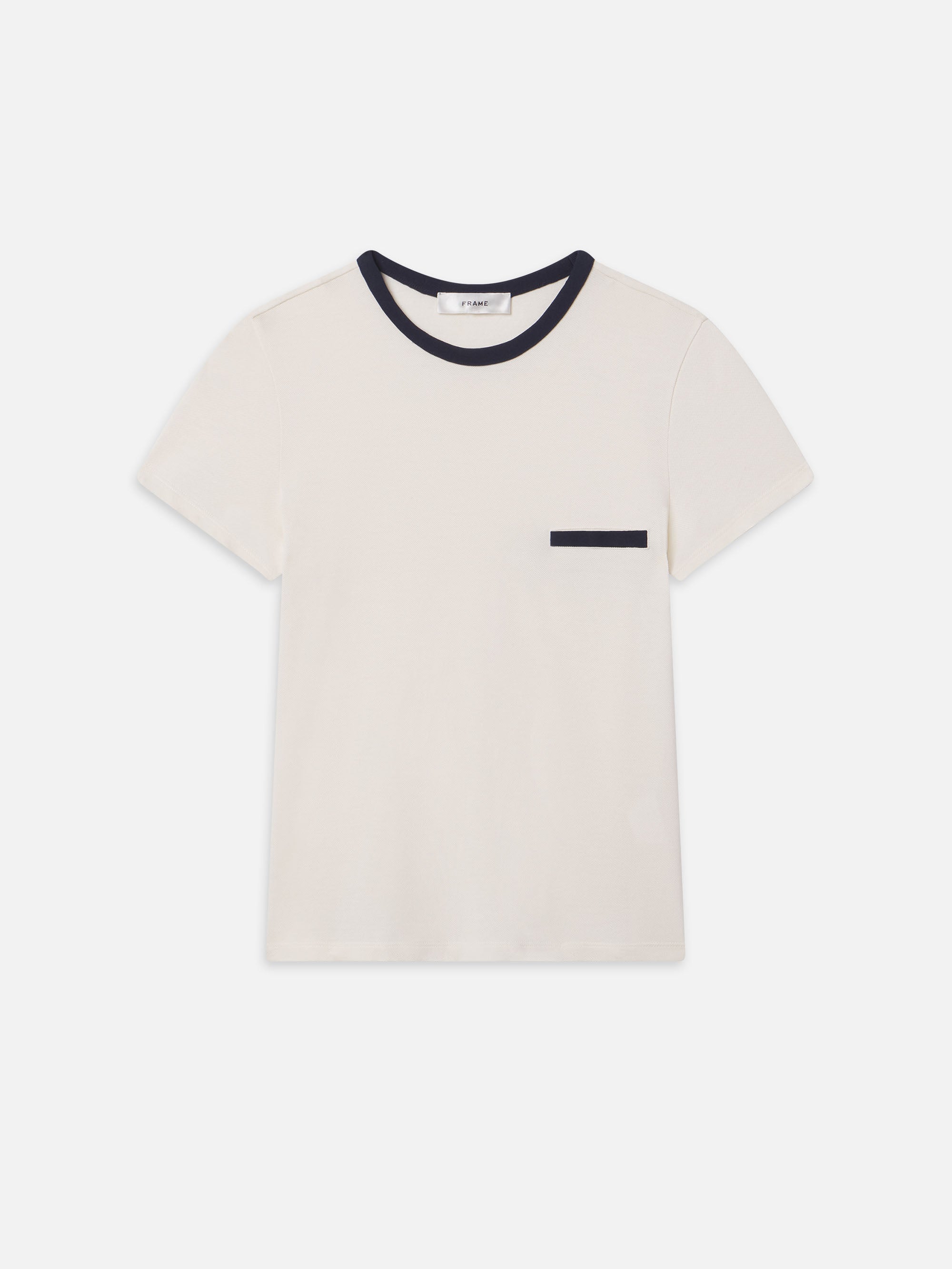 THE PIQUE BABY TEE CREAM MULTI