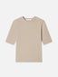 The Heather Rib Crew Tee -- Tabby Heather