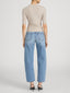 The Heather Rib Crew Tee -- Tabby Heather