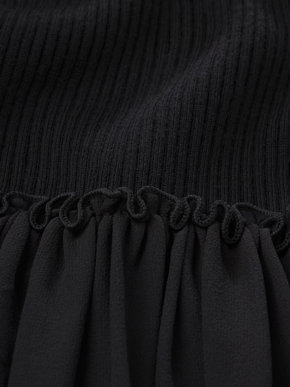 THE SHEER SLEEVE DRESS BLACK THE SHEER SLEEVE DRESS BLACK
