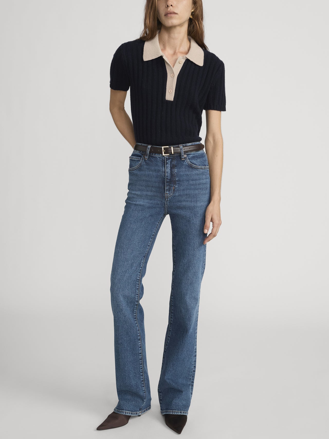 jeans full front view