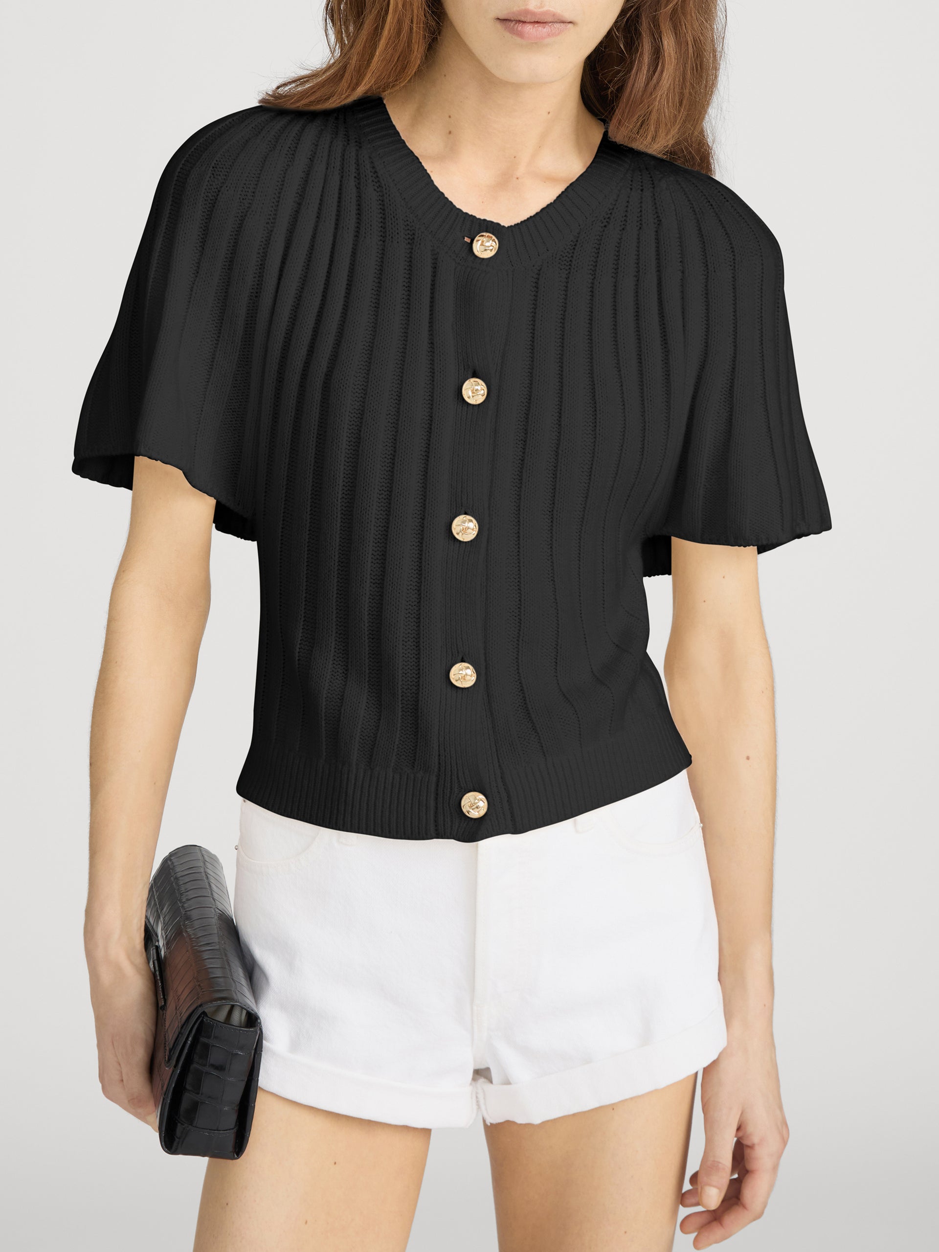 The Flutter Cardi -- Black